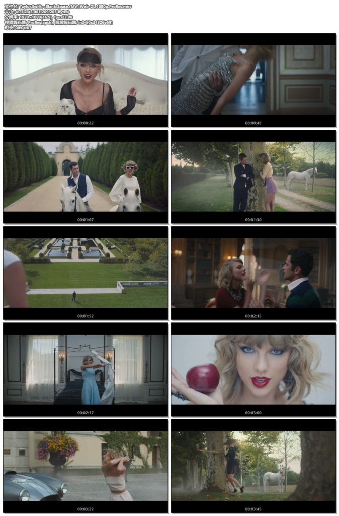 图片[4]-泰勒·斯威夫特 7首ProRes高质量MV Taylor Swift ProRes Pack [ProRes MOV 42G]泰勒·斯威夫特 Taylor Swift-无损音乐