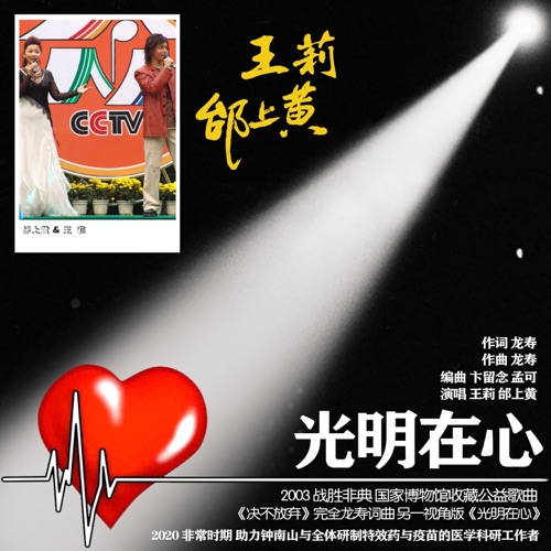 光明在心(2003国家博物馆收藏公益歌曲决不放弃另一视角版)助力特效药与疫苗研发人员 – Single – 王莉 & 邰上黄-无损音乐