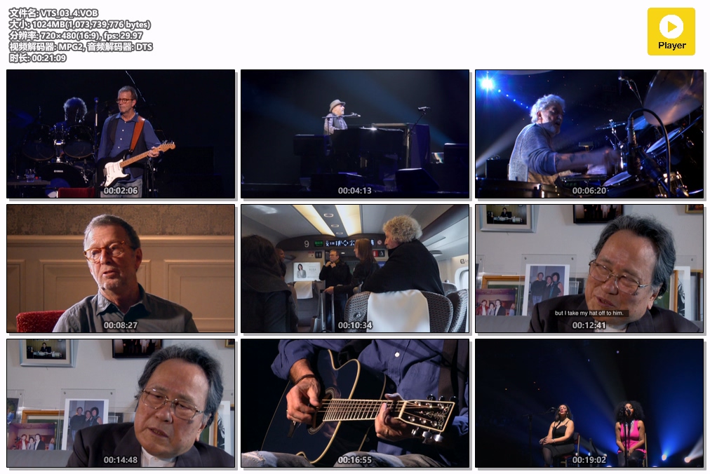 埃里克·克莱普顿 Eric Clapton 《Planes, Trains And Eric》 2014 演唱会 [DVD ISO 7.6G]
