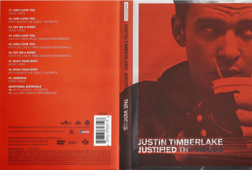 贾斯汀·汀布莱克 Justin Timberlake 《Justified The Videos》 2003 演唱会 [DVD ISO 4.31GB]-无损音乐