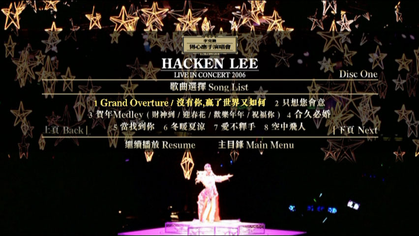 李克勤 《得心应手 演唱会 双视角 Karaoke》 2006 演唱会 [3DVD ISO 20.01GB]