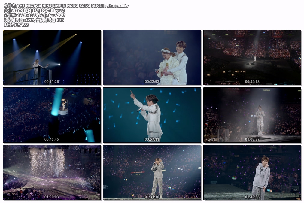 张敬轩 Hins Cheung 《The Next 20 Live In Hong Kong》 2022 演唱会 [Remux MKV 63.2GB]