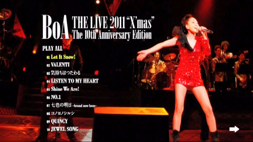 宝儿 BoA 《BoA THE LIVE X’mas The 10 th Anniversary Edition 2012》 2011 演唱会 [DVD ISO 7.5GB]