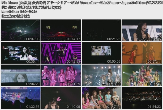 《少女时代 日本一巡演唱会 JAPAN FIRST TOUR GIRLS’ GENERATION》 2011 演唱会 [2DVD ISO 11.6G]