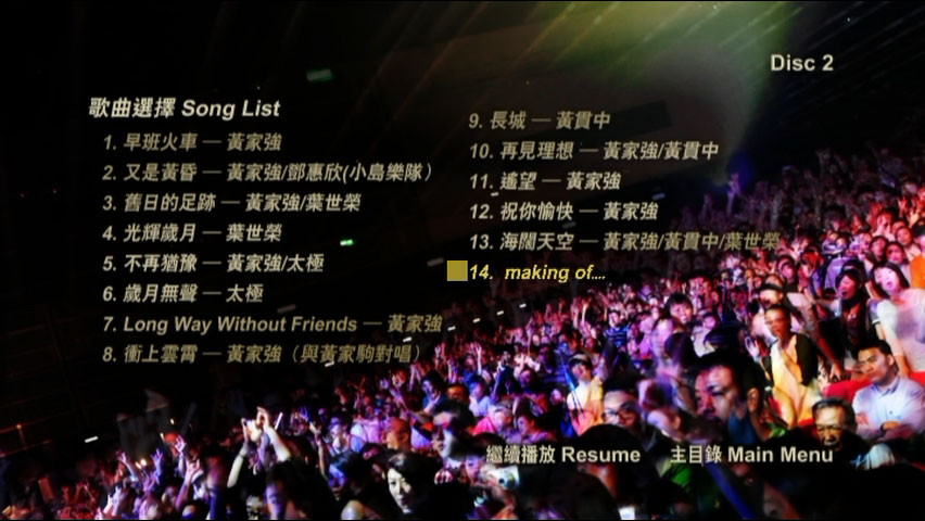别了家驹十五载 《海阔天空音乐会 Live Karaoke 双角度》 演唱会 [2DVD ISO 15.52G]