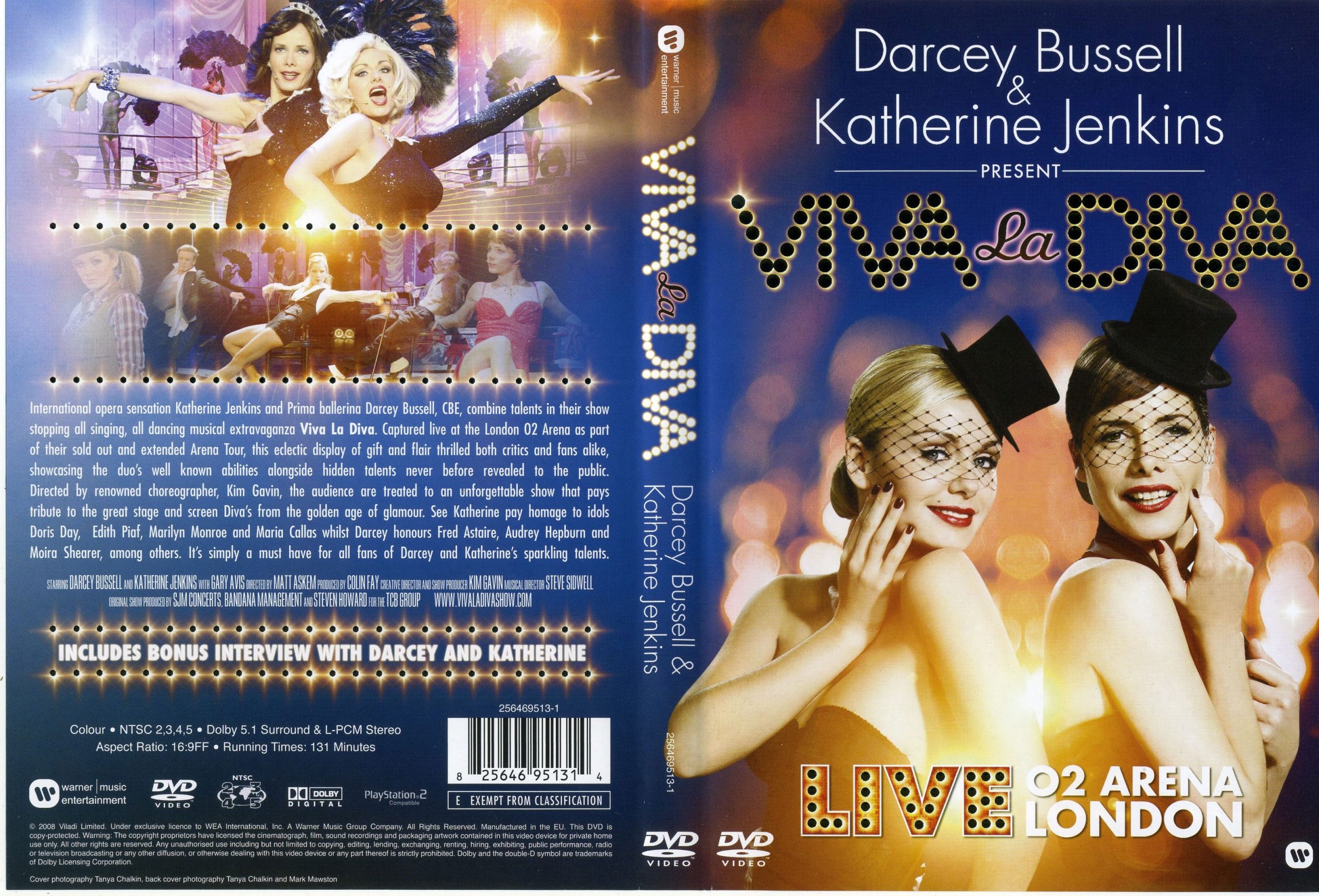 达西·布塞尔 & 凯瑟琳·詹金斯 Darcey Bussell & Katherine Jenkins 《Viva La Diva》 2008 演唱会 [DVD ISO 7.25GB]