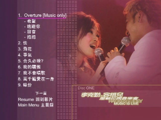 《李克勤 x 容祖儿 压轴拉阔音乐会 卡拉OK》 2004 演唱会 [DVD ISO 7.63GB]