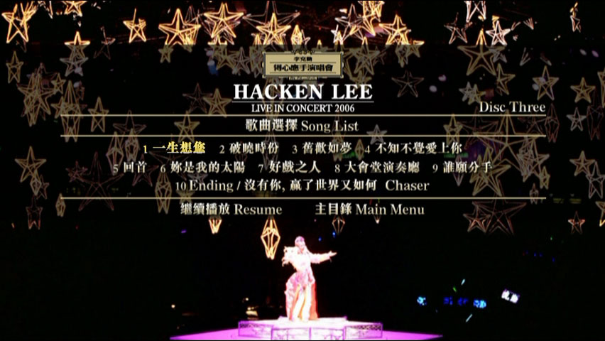 李克勤 《得心应手 演唱会 双视角 Karaoke》 2006 演唱会 [3DVD ISO 20.01GB]