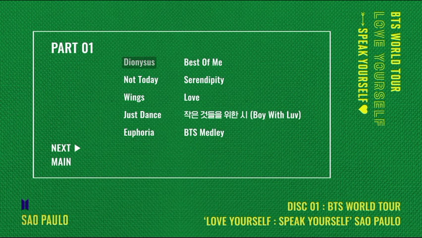 BTS 방탄소년단 《BTS WORLD TOUR ‘LOVE YOURSELF SPEAK YOURSELF’ SAO PAULO》 2019 演唱会 [2DVD ISO 12.1GB]