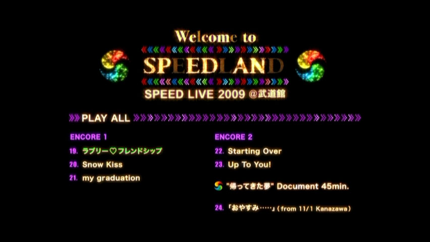SPEED 《Welcome to SPEEDLAND SPEED Live @ Budokan 2010》 2009 演唱会 [2DVD ISO 12.2GB]
