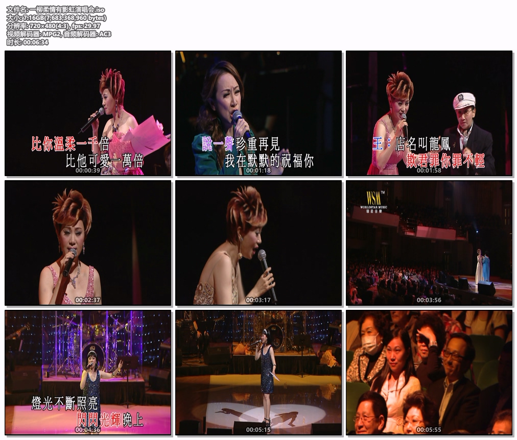 柳影虹 《一柳柔情有影虹演唱会 Karaoke 卡拉OK》 演唱会 [DVD ISO 7.15GB]