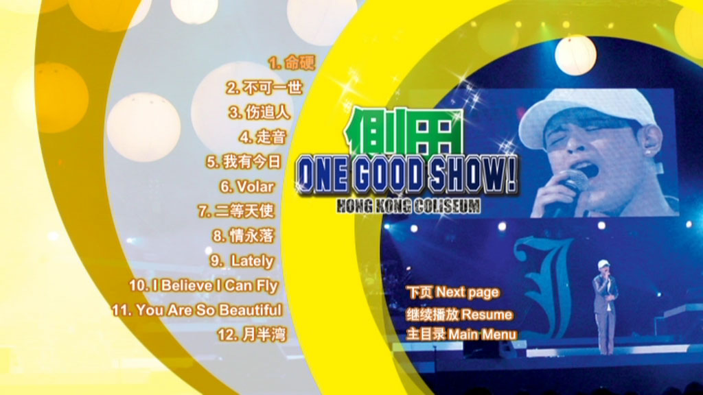 侧田 《One Good Show 一个好演唱会 卡拉OK 内地版》 2006 演唱会 [DVD9 ISO 7.52GB]