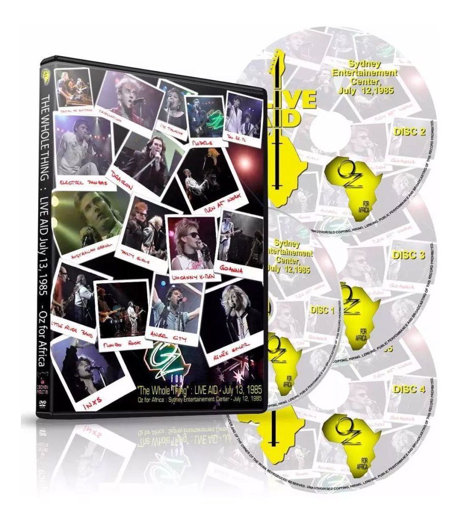 大师照耀80年代：LIVE AID 1985 群星义助非洲慈善演唱会 Live Aid 《Oz For Africa Live In Sydney》 1985 演唱会 [4DVD ISO 13.6GB]-无损音乐