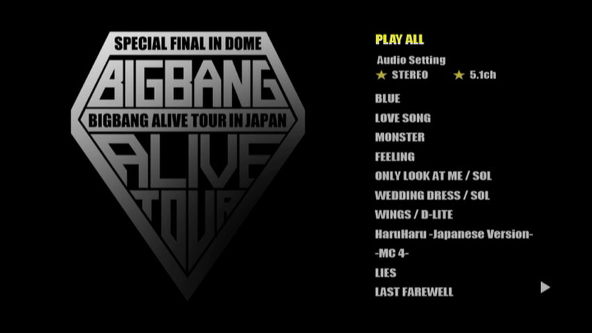 빅뱅 《BIGBANG ALIVE TOUR IN JAPAN SPECIAL FINAL IN DOME -TOKYO DOME .12.05- 2013》 2012 演唱会 [3DVD ISO 13.1GB]