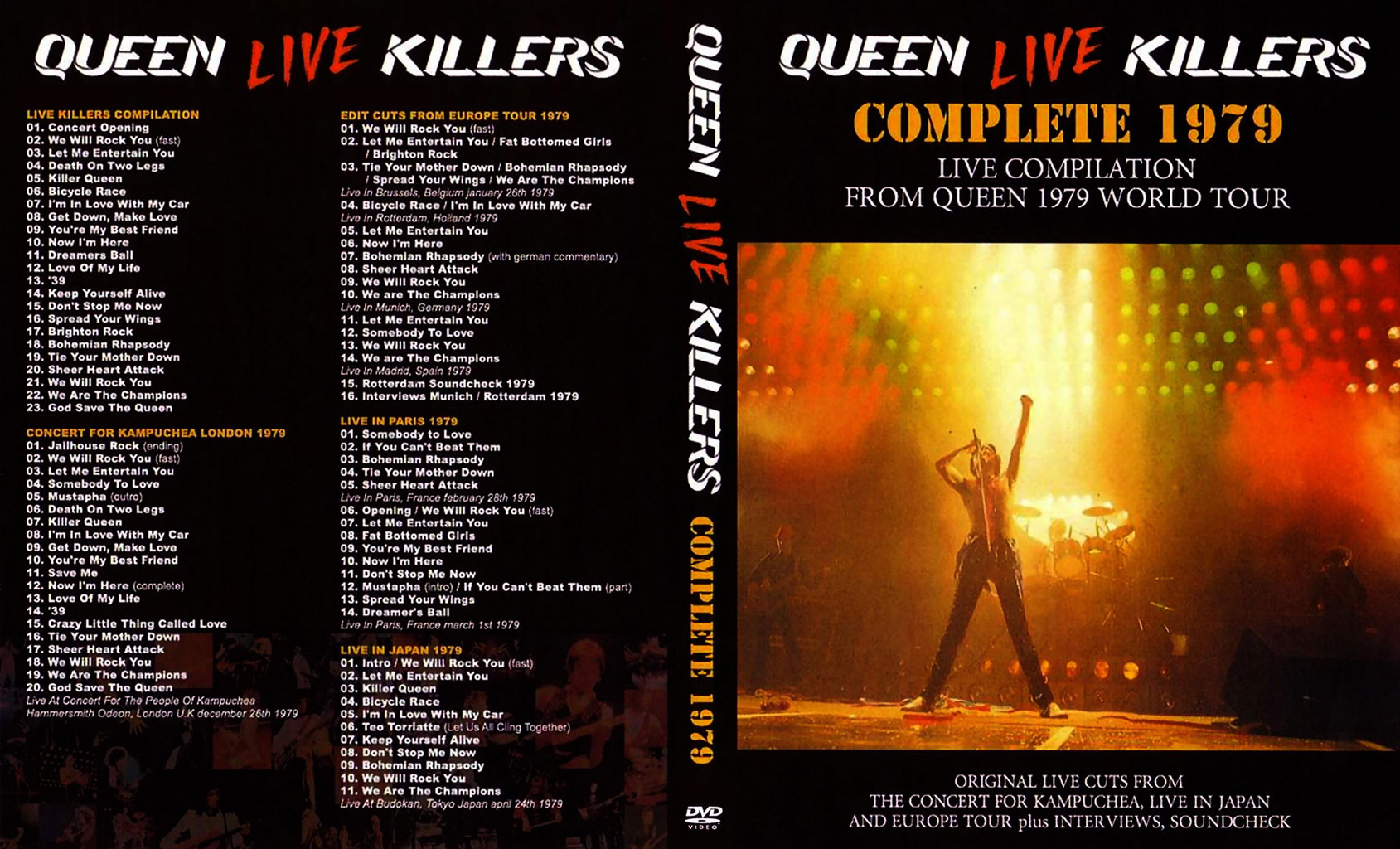皇后乐队 Queen 《Live Killers 4xDVD5》 1979 演唱会 [DVD ISO 16GB]
