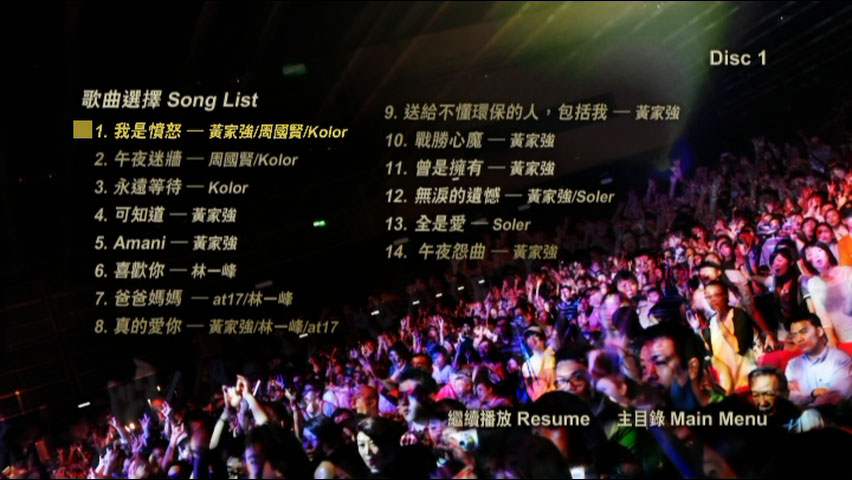 别了家驹十五载 《海阔天空音乐会 Live Karaoke 双角度》 演唱会 [2DVD ISO 15.52G]