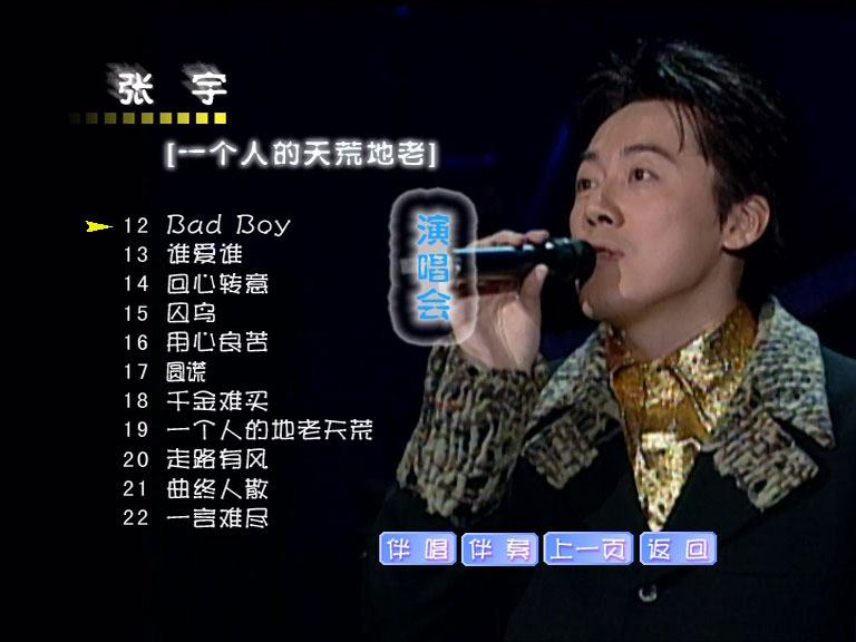 张宇 《一个人的天荒地老演唱会》 1997 演唱会 [DVD ISO 3.46GB]