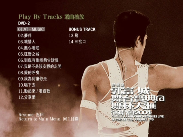 郭富城 《舞台宝典@舞林大汇 演唱会 Karaoke 卡拉OK》 2004 演唱会 [2DVD ISO 12.4G]