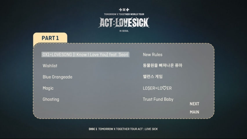 TOMORROW X TOGETHER 《TOMORROW X TOGETHER WORLD TOUR ACT LOVESICK in SEOUL》 2023 演唱会 [DVD ISO 17.7GB]