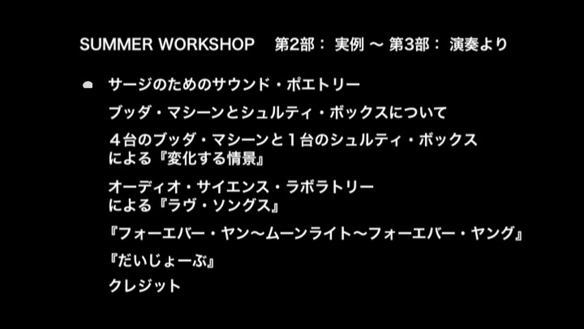 ヤン富田 《ヤン富田のサマー・ワークショップ 電子音楽篇》 2008 演唱会 [2DVD ISO 8.02GB]