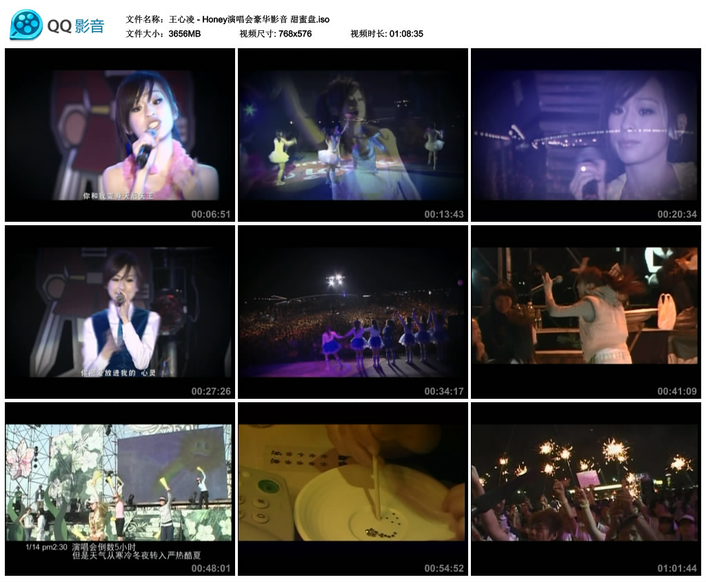 王心凌 《Honey演唱会豪华影音 甜蜜盘+庆功盘》 演唱会 [2DVD-ISO]
