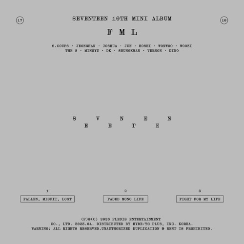 SEVENTEEN 10th Mini Album ‘FML’ – EP – SEVENTEEN-无损音乐
