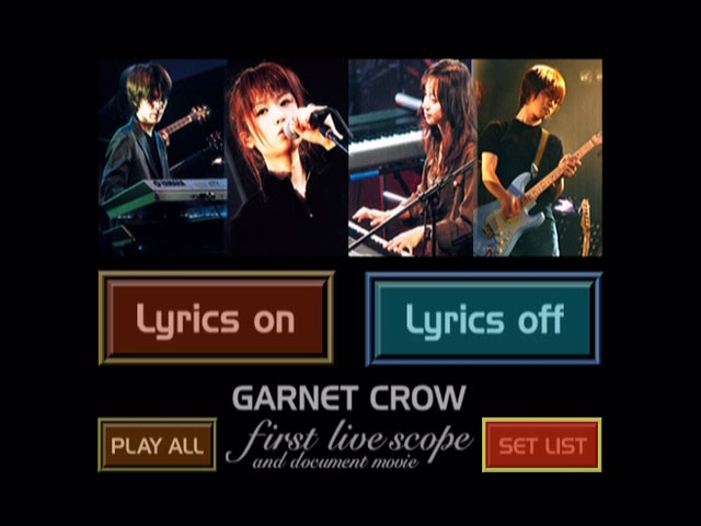 GARNET CROW 《First Live Scope and Document Movie》 2003 演唱会 [DVD ISO 6.65GB]