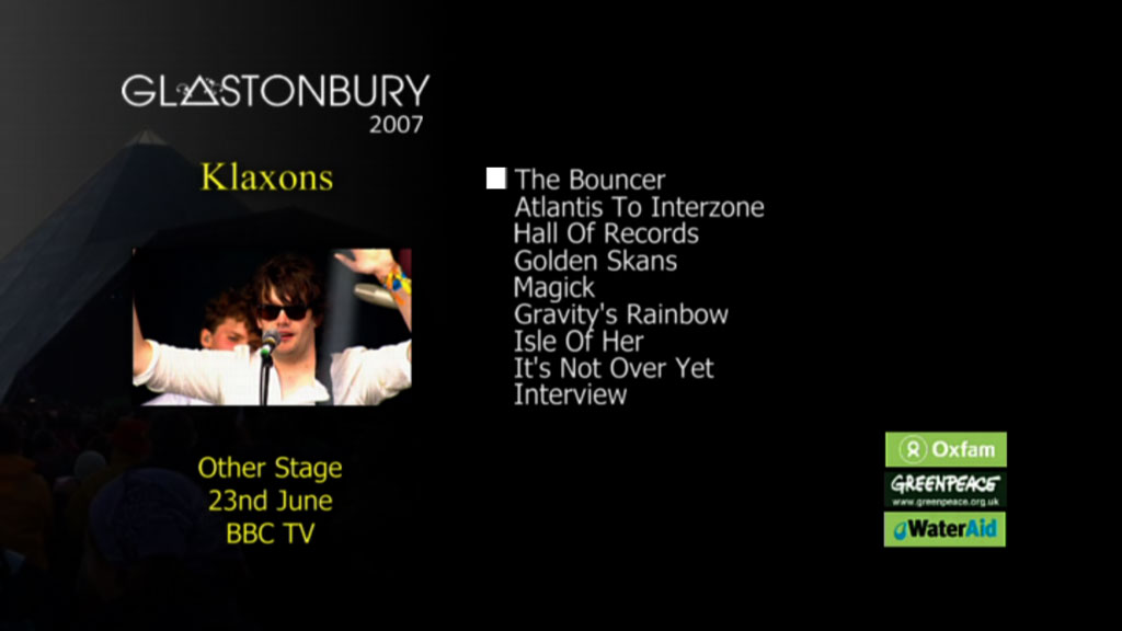 Klaxons 《Glastonbury Festival》 2007 演唱会 [DVD ISO 0.86GB]