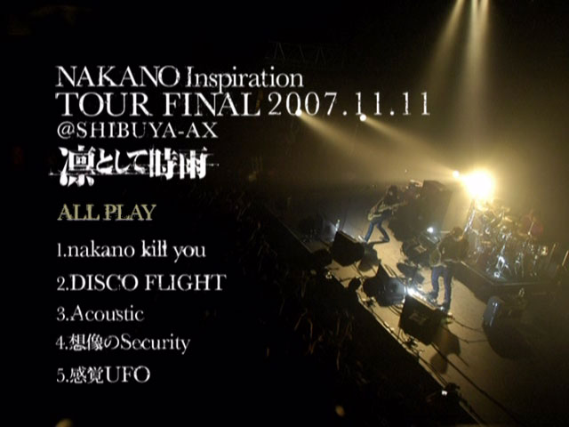 凛として时雨 《凛として时雨 NAKANO Inspiration TOUR FINAL》 2018 演唱会 [DVD ISO 1.43GB]