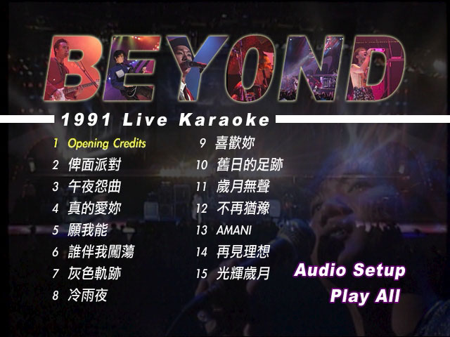 Beyond 《Live 生命接触演唱会 原装港版 原唱+卡拉OK》 1991 演唱会 [DVD ISO 4.13G]