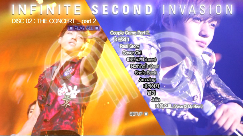 INFINITE 《Second Invasion in Seoul DVD》 2012 演唱会 [DVD ISO 17GB]