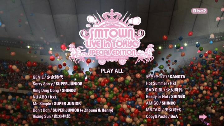 《SMTOWN 东京巨蛋家族演唱会 SMTOWN LIVE in TOKYO SPECIAL EDITON》 2011 演唱会 [3DVD ISO 17.26GB]