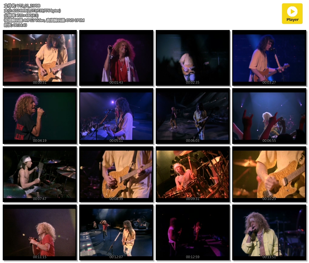 范海伦Van Halen 《Right Here Right Now经典演唱会》 1992 演唱会 [DVD ISO 7.08GB]