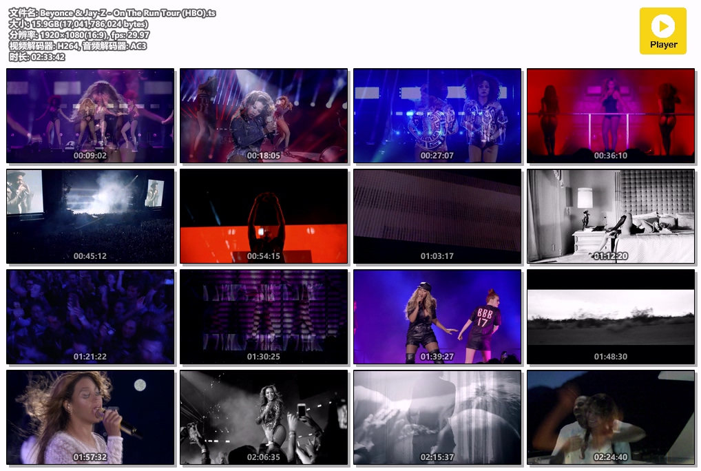 碧昂丝 Beyonce & Jay-Z – On The Run Tour 2014 1080i [HDTV TS 15.8GB]