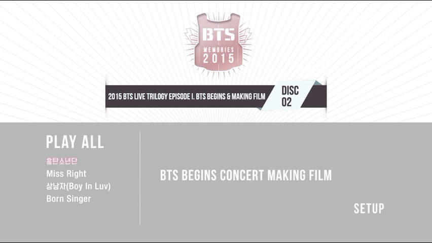 《BTS MEMORIES OF》 2015 演唱会 [4DVD ISO 25.49GB]
